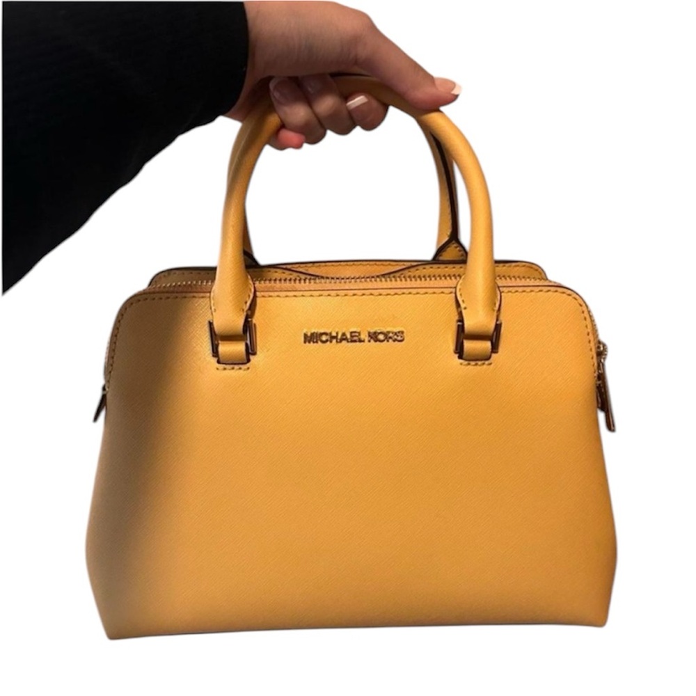 Michael Kors Butter Idina mini satchel saffiano leather handbag